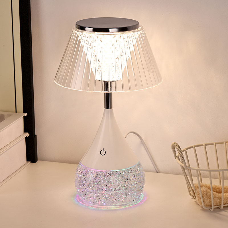 RGB Desk Lamp with glass shade