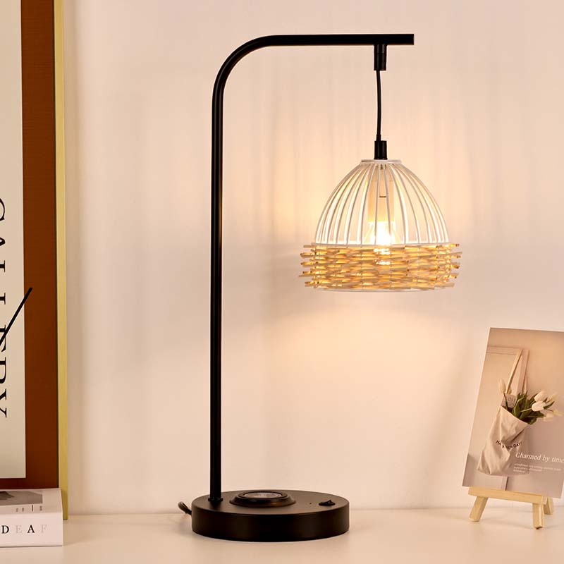 tripod table lamp for bamboo shade