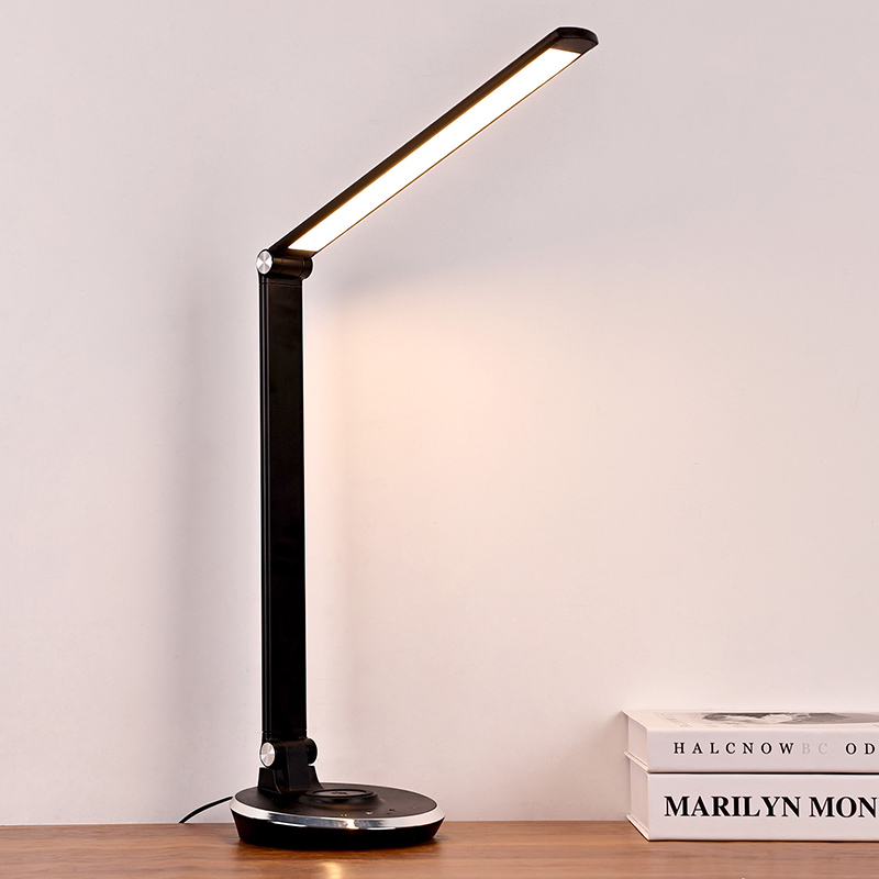 led reading lamp with wireless charger