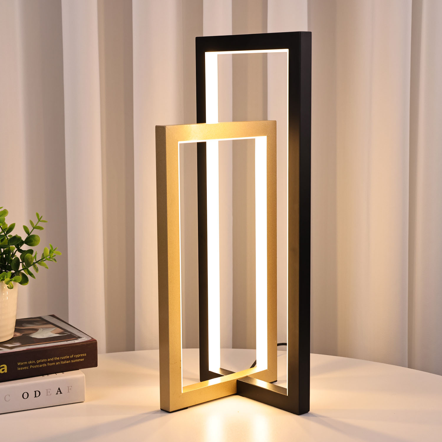 Three door type led table lamp