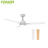 Silver gray ceiling fan light