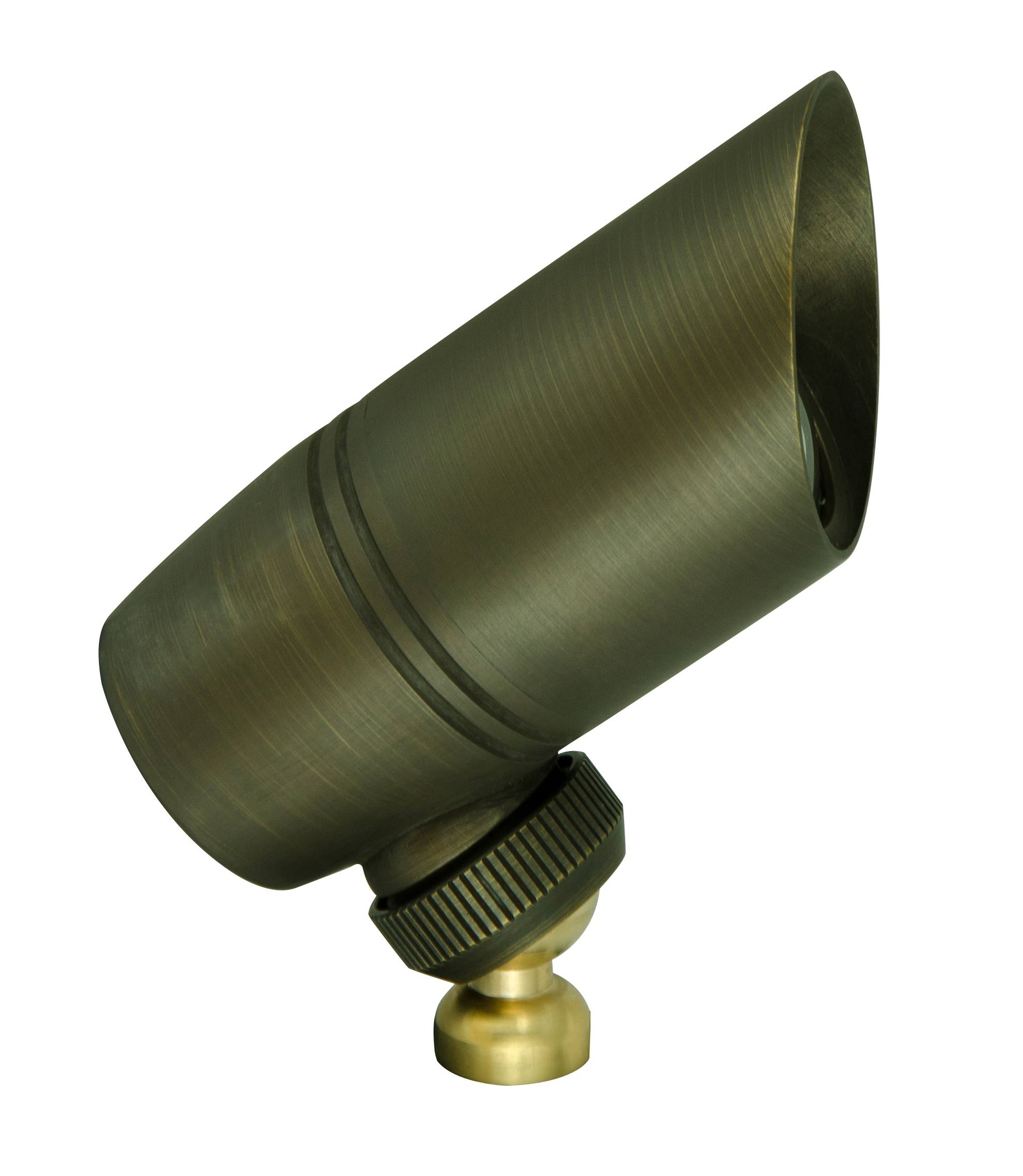 Low voltage solid brass spot light for landscape lighting