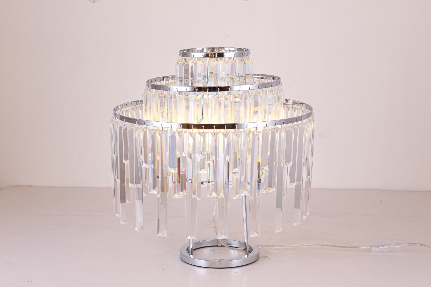 Hot sale contemporary brass luxury crystal modern table lamp shades table lamp