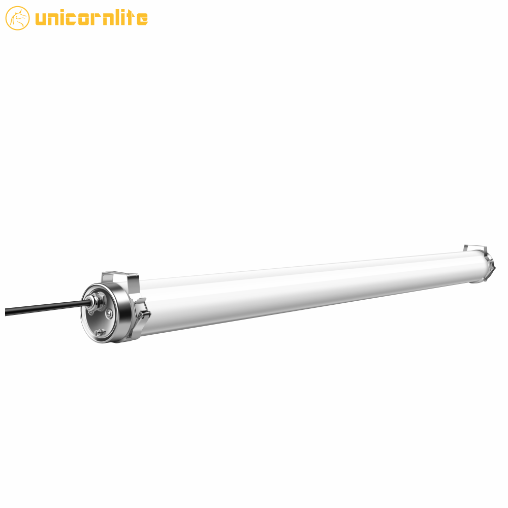 IP69K high waterproof level led triproof light linear light with steel end cap and PMMA body