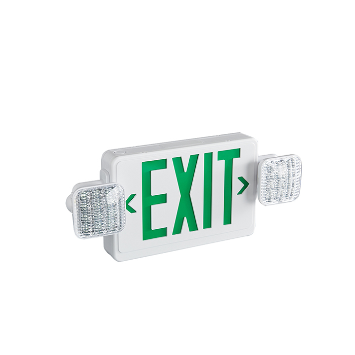 LED Emergency Light With Exit Sign Wall Mounted