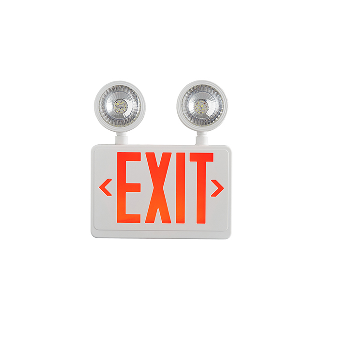 Wall Mounted Combination Exit Sign Emergency Light