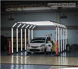 Custom Made Aluminum Car Wrapping Booth Car Care Station Car Workshop Light Tunnel