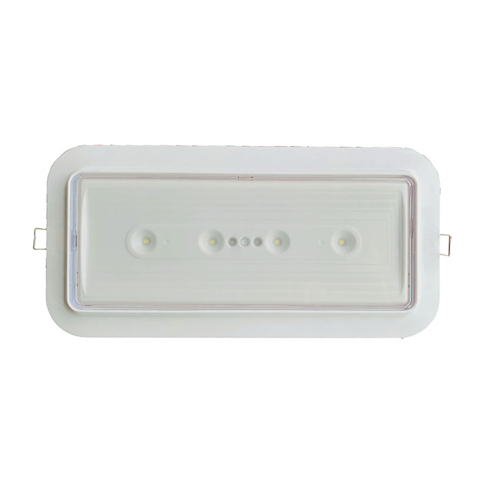 LED Lamp With Frame Recessed Maintained New ABS with PC Rechargeable Ni-cd Battery Emergency Bulkhe