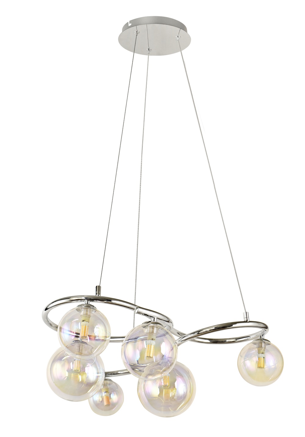 Contemporary Design Indoor Decoration Light Living Room Dining Room Glass LED Pendant Lamp