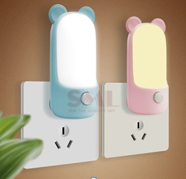 High Quality Plug in Bedroom LED Cute Lamp Baby Care Socket Night