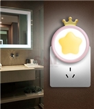 Five Start Pattern Plug in Bedroom LED Cute Lamp Baby Care Socket Night