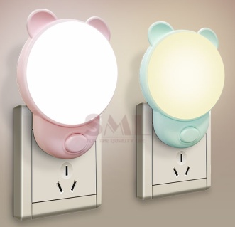 New Style Plug in Bedroom LED Cute Lamp Baby Care Socket Night