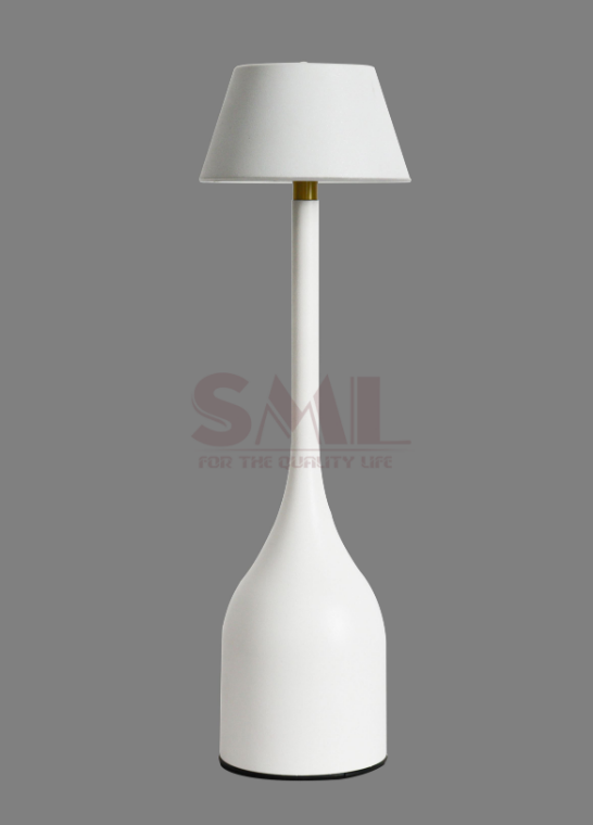 White Iron Battery Unique Design Table Lamp Desk Lamp