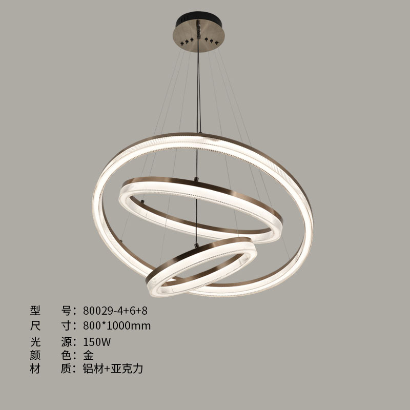 Minimalist chandelier 80029 4+6+8 Pendant lamp