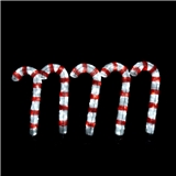 3D candy cane motif light 70cm height 5pcs per set for Christmas decorative