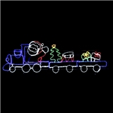 Train with Santa 2D motif light 258*78cm for Christmas decorative