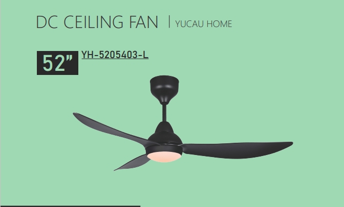 Ceiling fan with light——YH-5205403-L