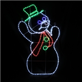 Christmas decoration light 2D snowman motif light 55*115cm