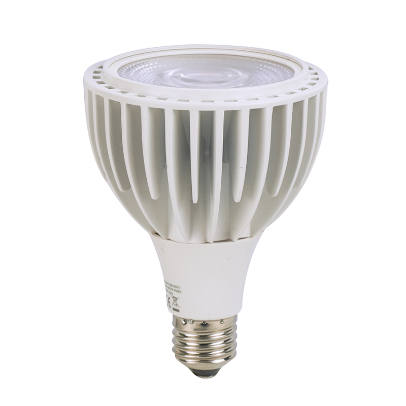 Teco 230v Par30 Fin Led Bulbs Die-Cast Aluminum 2700K High Power Factor Dimmable Led Par Light