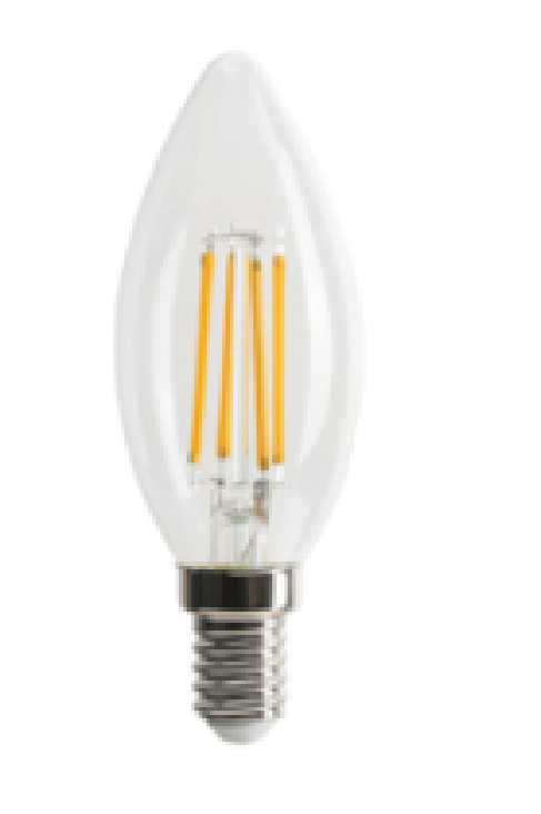 LED-FA6 Transparent energy-saving light bulb light source Transparent long tube filament bulb