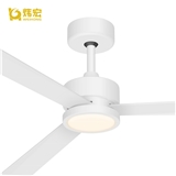 Ceiling Fan Low Profile 3 White ABS Blades Energy Efficient Ceiling Fan With Light