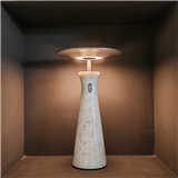 ZH2250 Natural Marble Stone LED battery powered table lamp