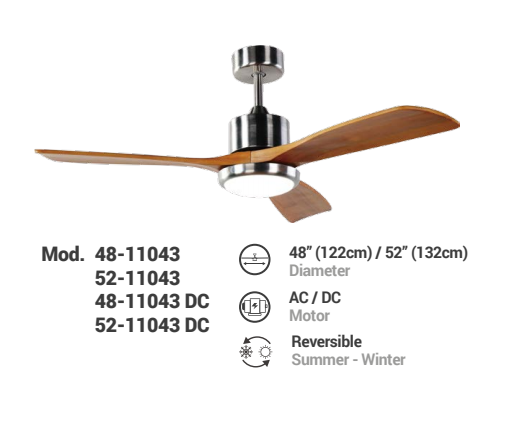 Weihong SOLID WOODBLADESCEILING FAN 48-11043