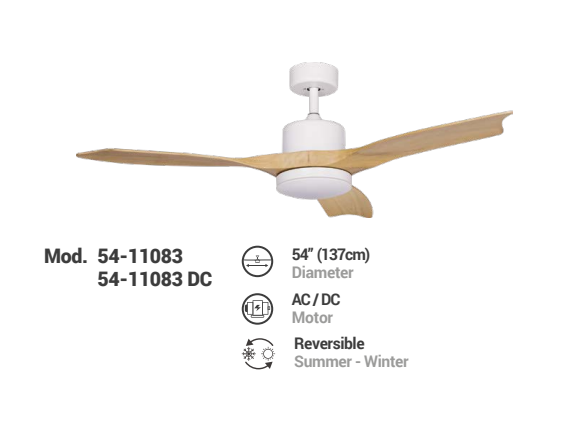 Weihong SOLID WOODBLADESCEILING FAN 54-11083