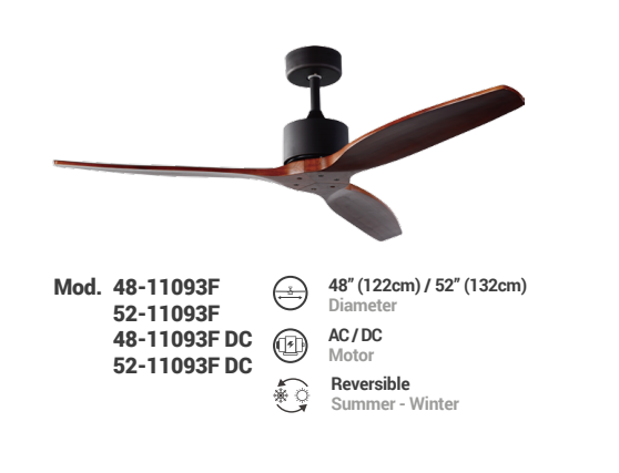 Weihong SOLID WOODBLADESCEILING FAN 48-11093F