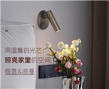 Qirui Hotel Engineering Guest Room Bedroom Bedside Lamp Toggle Switch Reading Wall Lamp Spot LED Rea