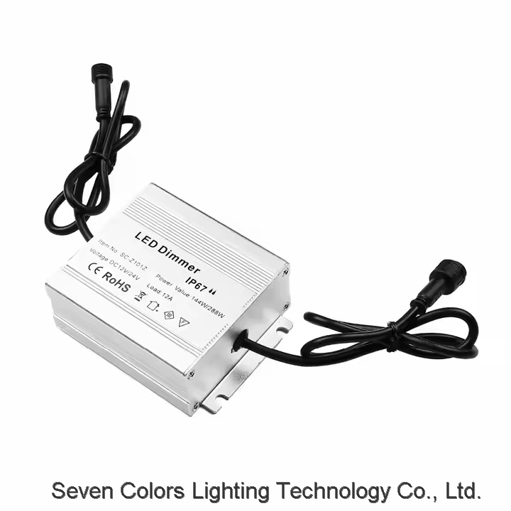 RF Wireless Waterpoof IP67 216W Input DC12V LED RGB Controller Outdoor Used for Deck Inground Underg