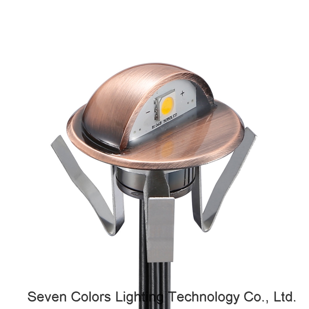 SC-B106A Low Voltage 12V Black Brown Aluminum LED Recessed Lamp IP67 Warm White Eye-lid Cover LED