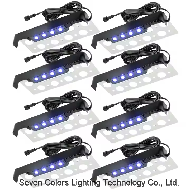 RGB LED Retaining Wall Hardscape Color Changing Low Voltage Landscape Lighting Paver Outdoor Step Li