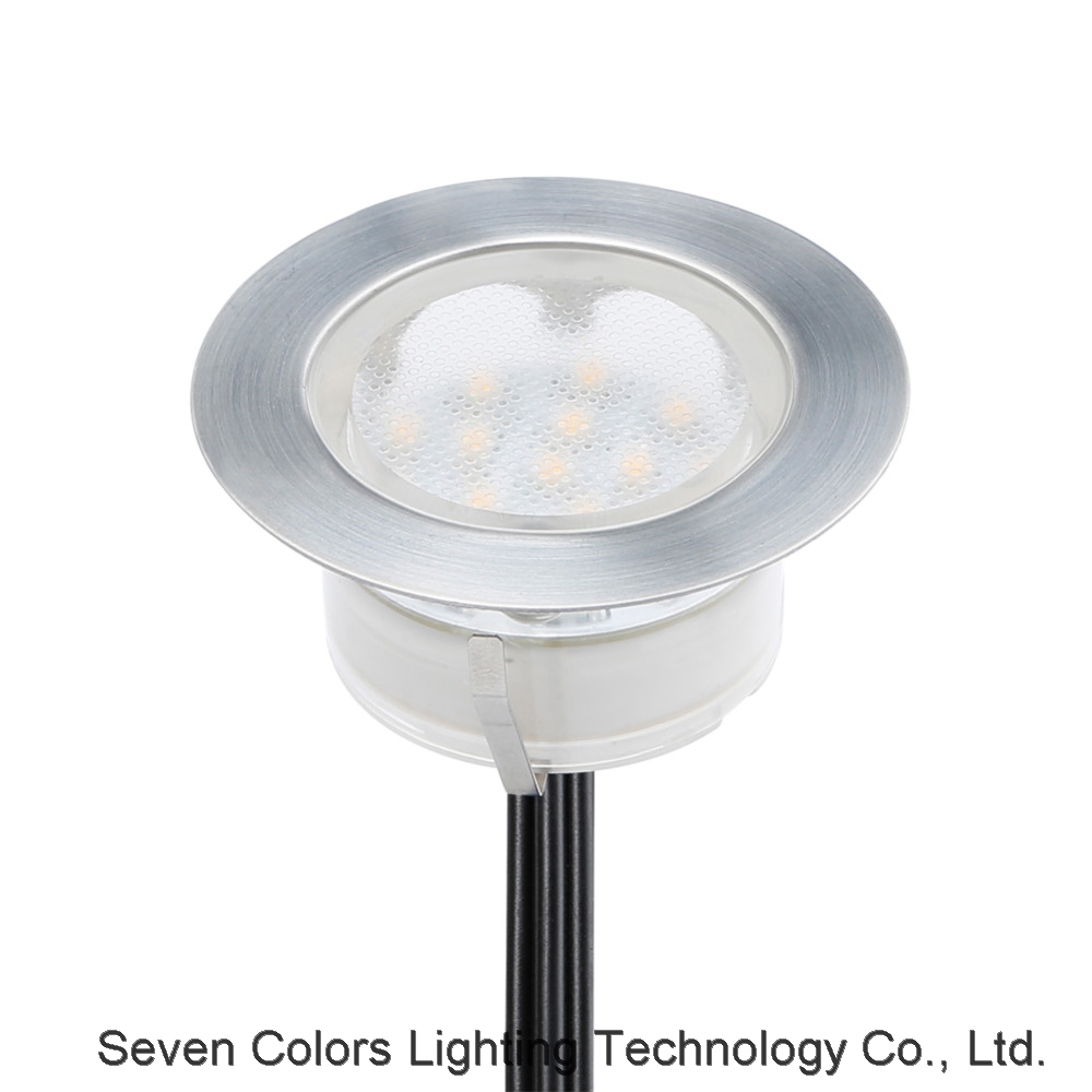 60MM DC12V 1.5W Recessed LED Deck Light Kits( Support 1to 20 Pack) 12V Low Voltage Landscape Lighti