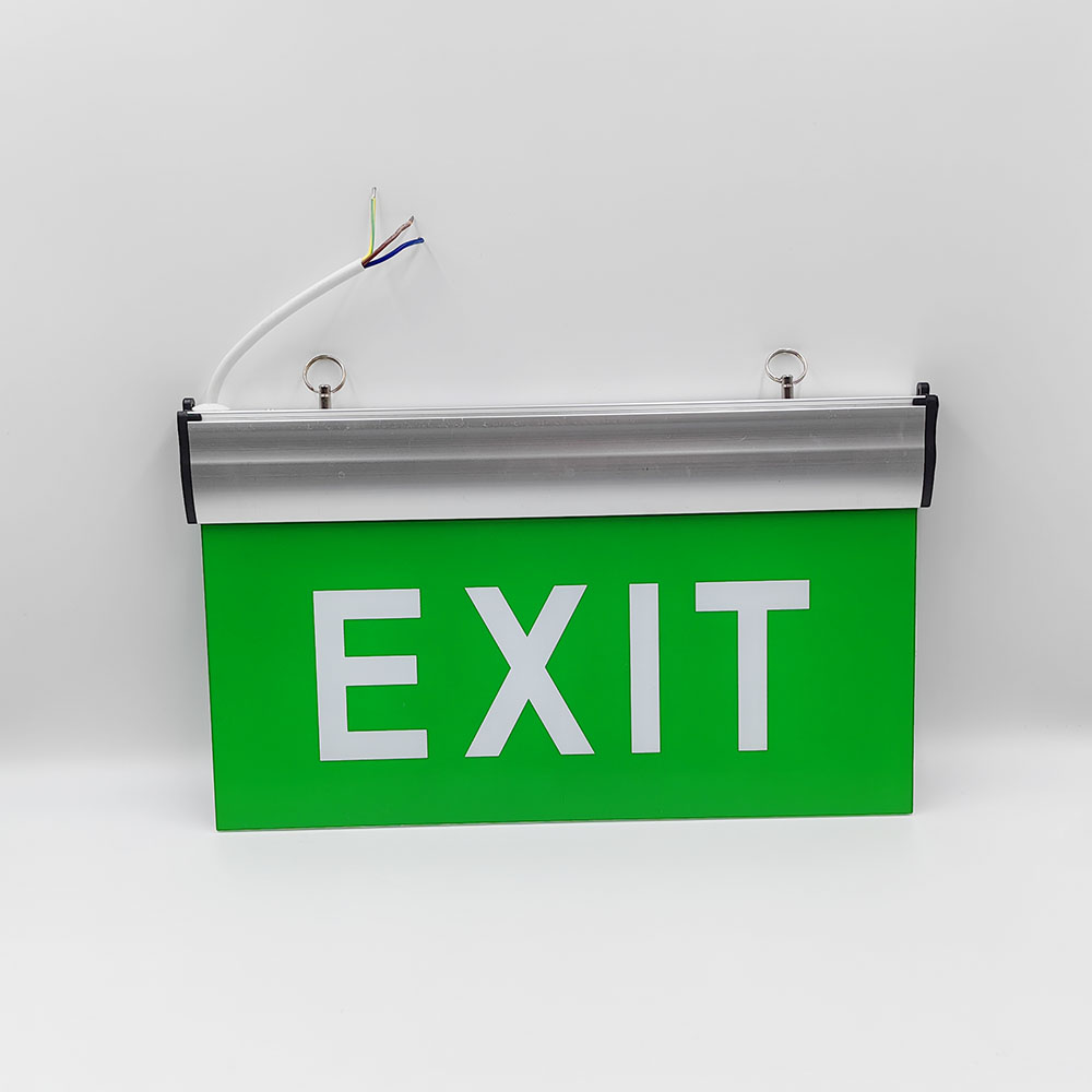 Emergency Printing Exit Sign LED light with Rechargeable battery