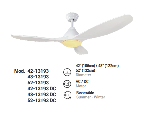 Weihong ABS PLASTICBLADESCEILING FAN 42-13193