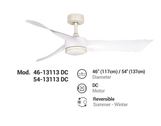 Weihong ABS PLASTICBLADESCEILING FAN46-13113 DC