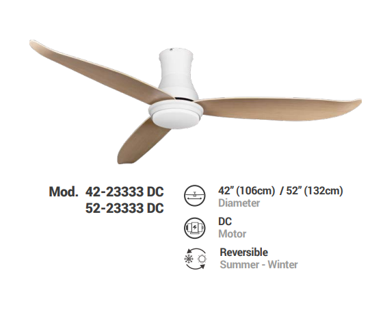 Weihong ABS PLASTICBLADESCEILING FAN 42-23333 DC