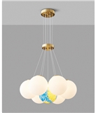 High End Brass Glass Ball Balloon Pendant Light