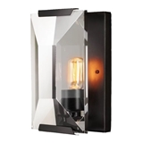 Amazon RH Brass Black Wall Sconce Crystal Glass Wall Light