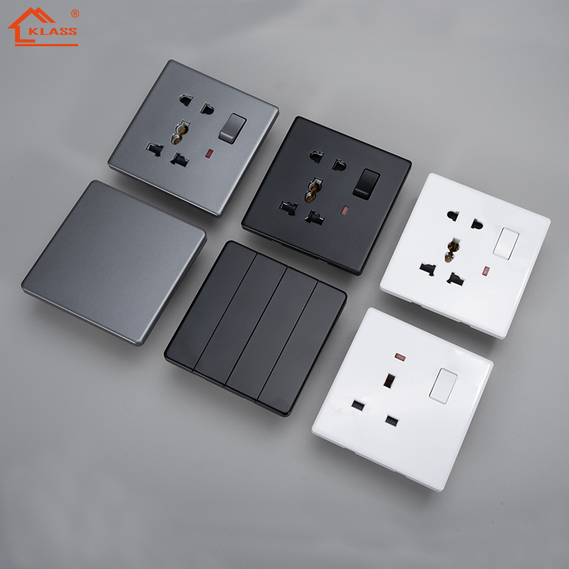 Wholesale Factory Price British Standard 13A 1 Gang Switch 5 Pin Socket with Neon for Home
