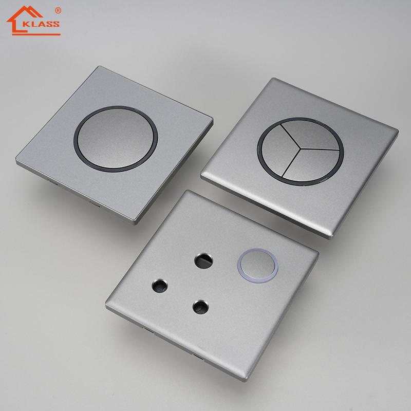 New Design UK Standard Switches and Socket with White gold grey black Glass Panel for Wall Switch