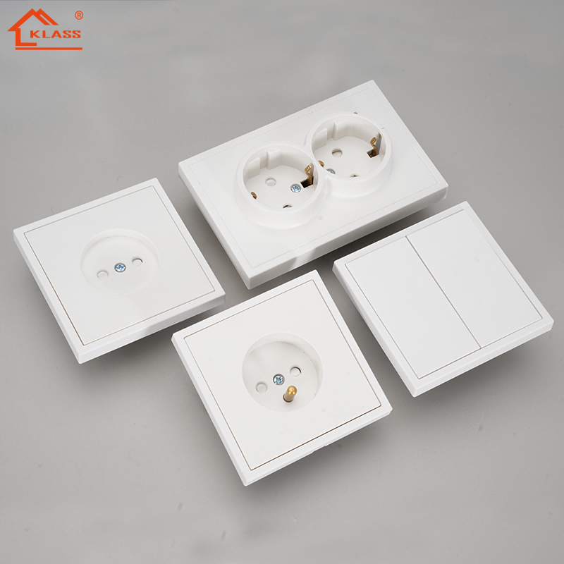 China Factory Price European Standard Sockets and Switch with Germany French Schuko Socket Home