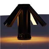 2400lm Bidirectional Rechargeable 6000mAh Lithium Battery 4-leaf Camping Lights with Remote Control