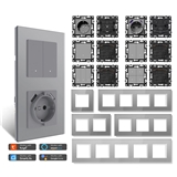 MVAVA Factory Quick Wiring Glass Frame Self-Resetting Click Push Button Home Light Wifi Zigbee Tuya