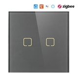 2 Gang Tuya Wifi Zigbee Wireless Remote Control Smart Home Touch Light Electrical Wall Switch