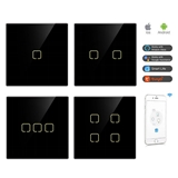 1 2 3 4 Gang EU Glass Panel Tuya Wifi Zigbee Home Interruptor Inteligente Light Touch Wall Swtich