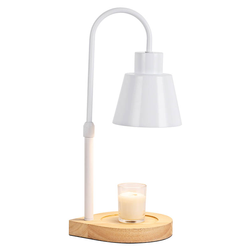 White Metal Shade Table Lamp