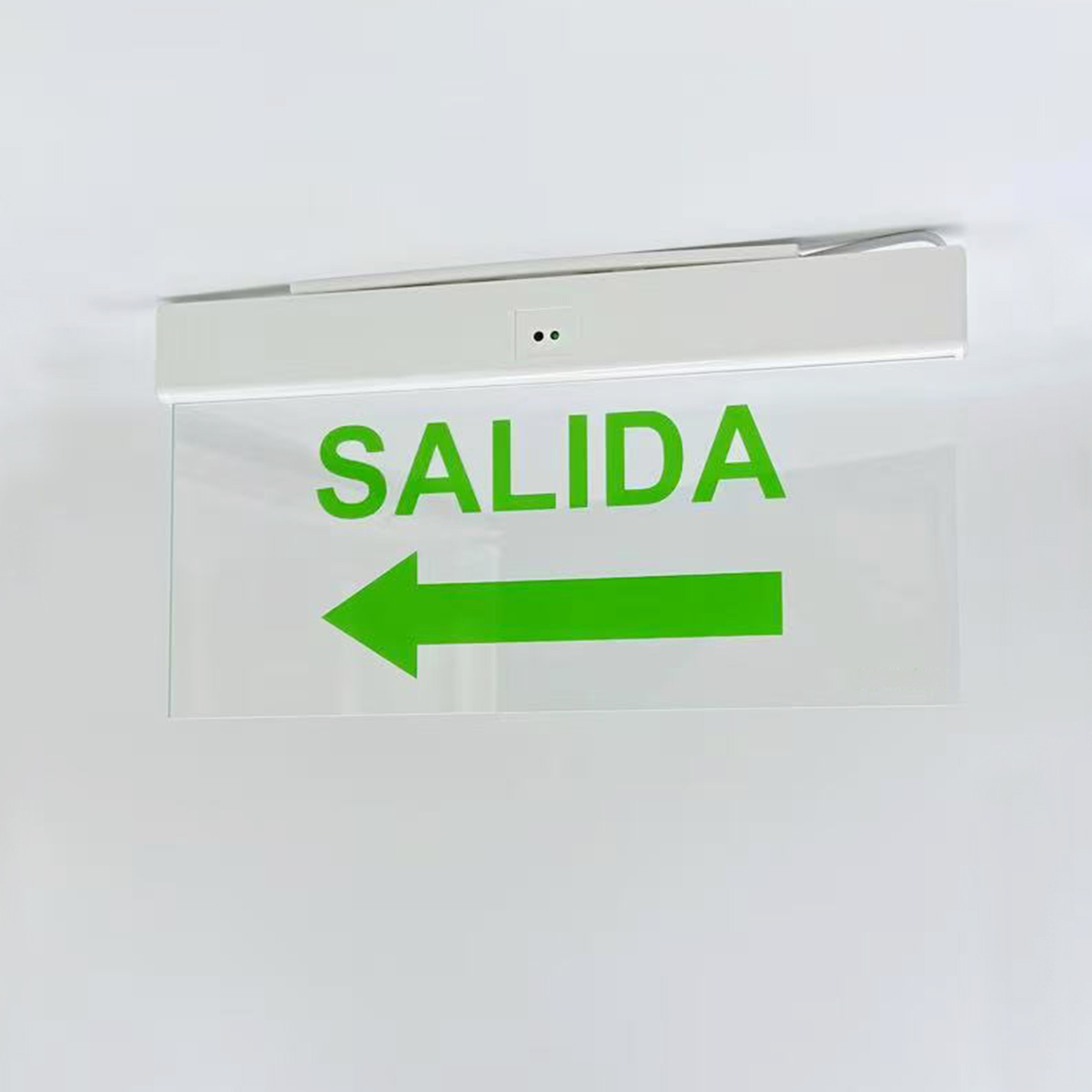 Anti-fire frame with Acrylic Panel Printing Rechargeable Backup Battery Emergency LED Exit Light