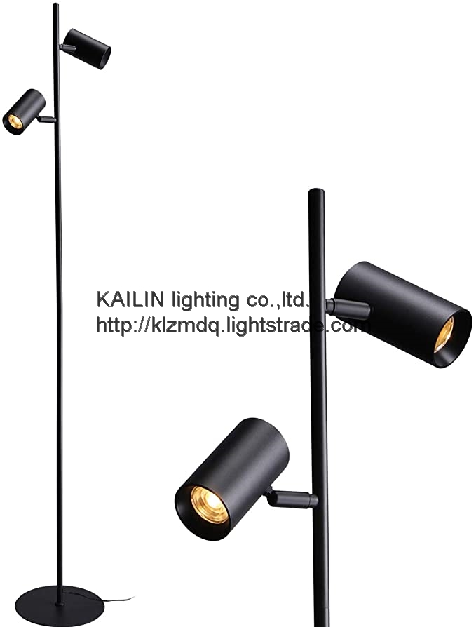 Floor Lamp with metal shade for Living Room with 3 Color Temperature LED Bulb Storage